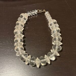 Elegant Clear Beaded Necklace